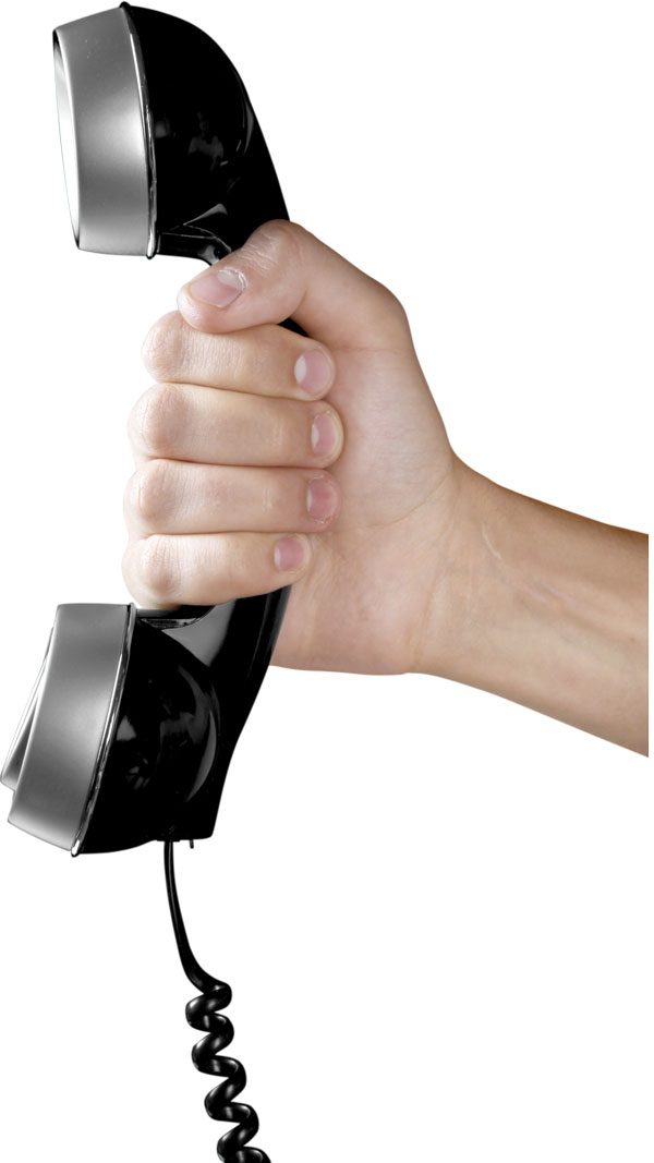 hand holding phone