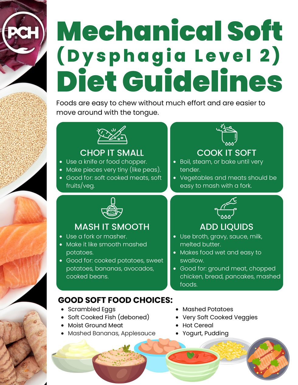 Mechanical Soft diet guidelines Level 2